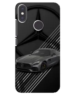 Чехол для Xiaomi Mi A2 с картинкой «Mercedes AMG — графика»