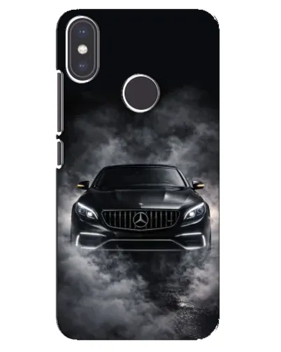 Чехол для Xiaomi Mi A2 с картинкой «Mercedes в дыму»
