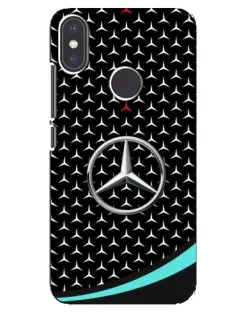 Чехол для Xiaomi Mi A2 с картинкой «Mercedes — бирюзовый акцент»