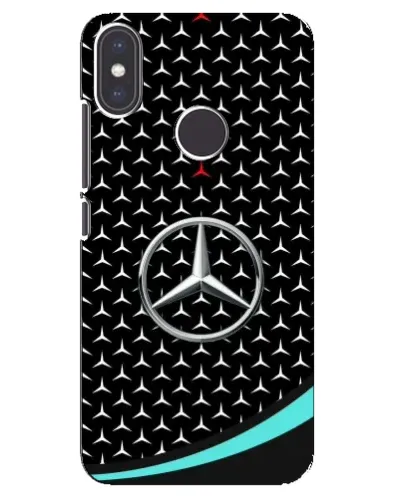 Чехол для Xiaomi Mi A2 с картинкой «Mercedes — бирюзовый акцент»