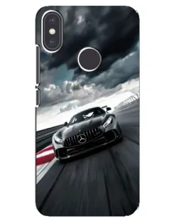Чехол для Xiaomi Mi A2 с картинкой «Гоночный Mercedes AMG»
