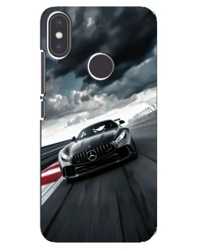 Чехол для Xiaomi Mi A2 с картинкой «Гоночный Mercedes AMG»