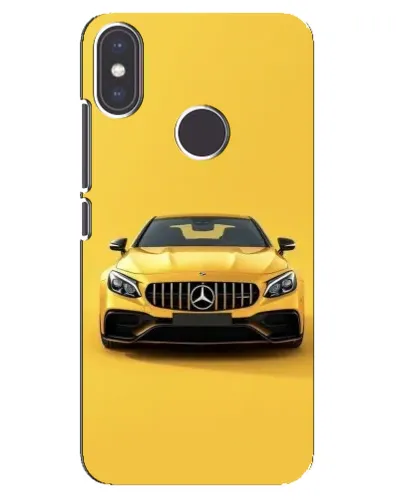 Чехол для Xiaomi Mi A2 с картинкой «Желтый Mercedes GT»