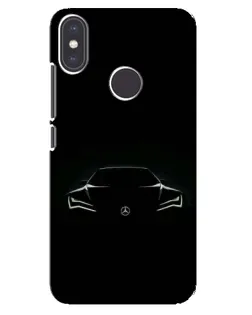 Чохол для Xiaomi Mi A2 з картинкою «Mercedes — силует авто»
