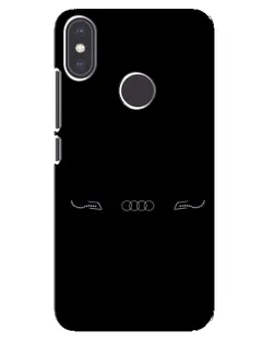 Чехол для Xiaomi Mi A2 с картинкой «Audi — световой подпись»