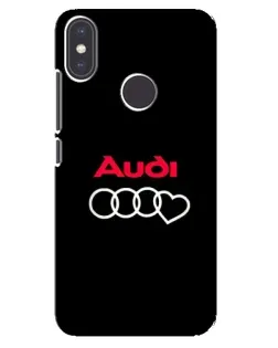 Чехол для Xiaomi Mi A2 с картинкой «Логотип Audi Heart»