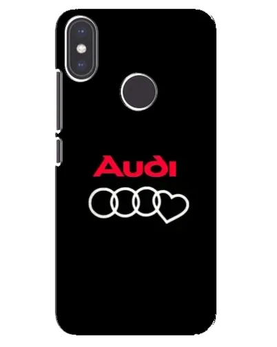 Чехол для Xiaomi Mi A2 с картинкой «Логотип Audi Heart»