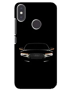 Чехол для Xiaomi Mi A2 с картинкой «Audi — ночной контур»