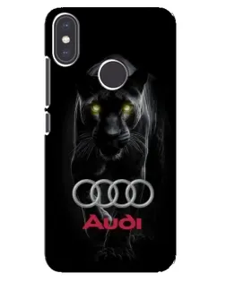 Чехол для Xiaomi Mi A2 с картинкой «Пантера и Audi»
