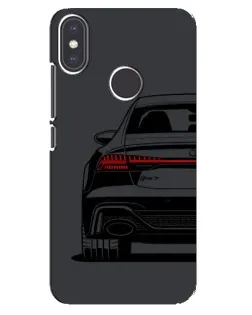Чехол для Xiaomi Mi A2 с картинкой «Задняя часть Audi — арт»