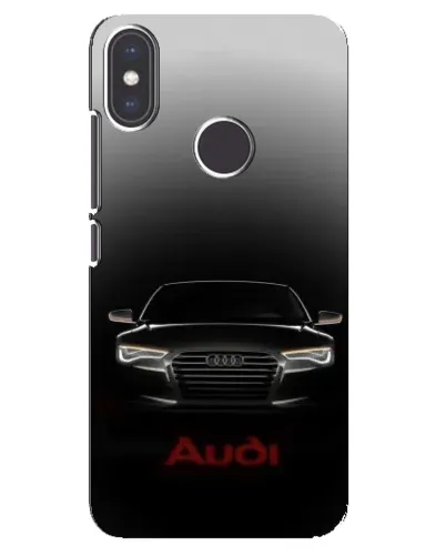 Чехол для Xiaomi Mi A2 с картинкой «Audi — градиентный контур»