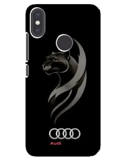 Чехол для Xiaomi Mi A2 с картинкой «Графика — пантера и Audi»