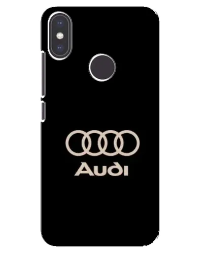 Чехол для Xiaomi Mi A2 с картинкой «Audi — золотой логотип»