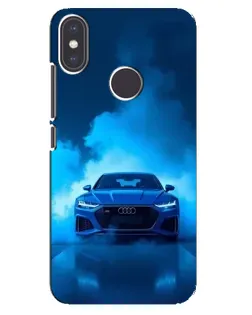 Чехол для Xiaomi Mi A2 с картинкой «Audi — голубая энергия»