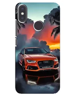 Чехол для Xiaomi Mi A2 с картинкой «Audi — закат»