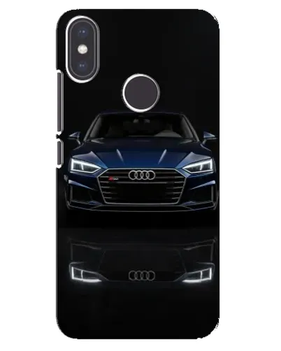 Чехол для Xiaomi Mi A2 с картинкой «Audi — ночное отражение»