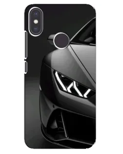 Чехол для Xiaomi Mi A2 с картинкой «Lamborghini фары детализация»