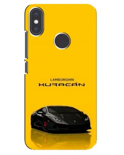Чехол для Xiaomi Mi A2 с картинкой «Lamborghini Huracan черный»