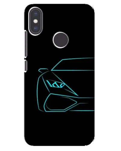 Чехол для Xiaomi Mi A2 с картинкой «Голубой силуэт Lamborghini» Чехол для Xiaomi Mi A2 с картинкой «Голубой силуэт Lamborghini»