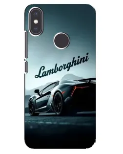 Чехол для Xiaomi Mi A2 с картинкой «Классическая надпись Lamborghini»