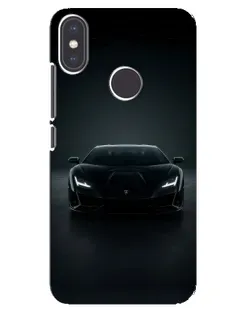 Чехол для Xiaomi Mi A2 с картинкой «Черный Lamborghini Aventador»