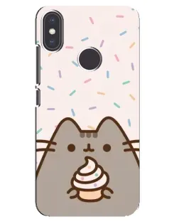 Чехол для Xiaomi Mi A2 с картинкой «Пушин с кексом»