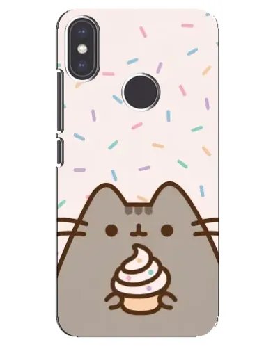 Чехол для Xiaomi Mi A2 с картинкой «Пушин с кексом» Чехол для Xiaomi Mi A2 с картинкой «Пушин с кексом»