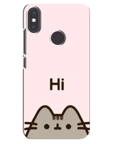 Чехол для Xiaomi Mi A2 с картинкой «Пушин говорит Hi» Чехол для Xiaomi Mi A2 с картинкой «Пушин говорит Hi»