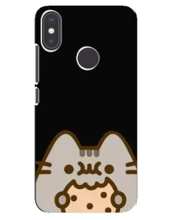 Чехол для Xiaomi Mi A2 с картинкой «Пушин на черном»
