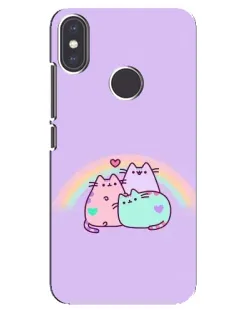 Чехол для Xiaomi Mi A2 с картинкой «Радужные Пушины»
