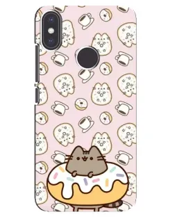 Чехол для Xiaomi Mi A2 с картинкой «Пушин на пончике»