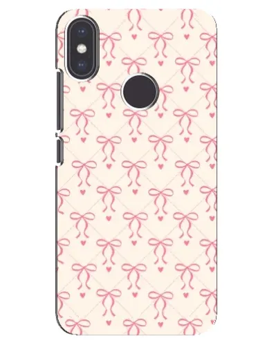 Чехол для Xiaomi Mi A2 с картинкой «Розовые бантики Coquette»