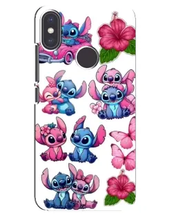 Чохол для Xiaomi Mi A2 з картинкою «Стікери Stitch та Angel»