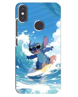 Чохол для Xiaomi Mi A2 з картинкою «Стіч на хвилі»