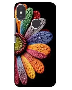 Чехол для Xiaomi Mi A2 с картинкой «Радужный цветок»