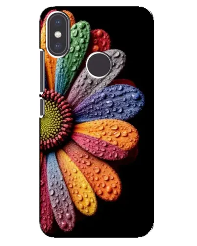 Чехол для Xiaomi Mi A2 с картинкой «Радужный цветок»