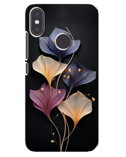 Чехол для Xiaomi Mi A2 с картинкой «Лиловые цветы грации»