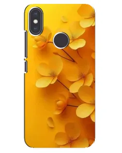 Чехол для Xiaomi Mi A2 с картинкой «Золотые лепестки»