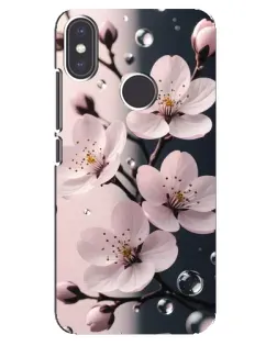 Чехол для Xiaomi Mi A2 с картинкой «Нежная сакура и капли» Чехол для Xiaomi Mi A2 с картинкой «Нежная сакура и капли»