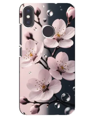 Чехол для Xiaomi Mi A2 с картинкой «Нежная сакура и капли» Чехол для Xiaomi Mi A2 с картинкой «Нежная сакура и капли»