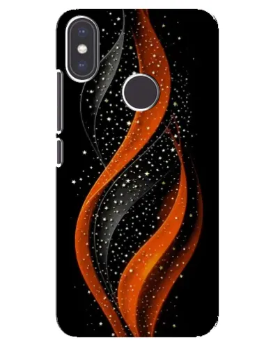 Чехол для Xiaomi Mi A2 с картинкой «Огненная звездная волна»