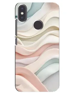 Чехол для Xiaomi Mi A2 с картинкой «Пастельные нежные волны»