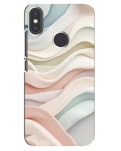 Чехол для Xiaomi Mi A2 с картинкой «Пастельные нежные волны»