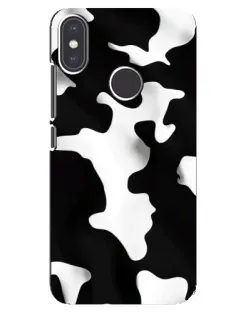 Чехол для Xiaomi Mi A2 с картинкой «Черно-белое пятно»