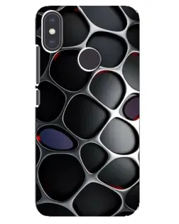 Чехол для Xiaomi Mi A2 с картинкой «Объемная темная решетка»