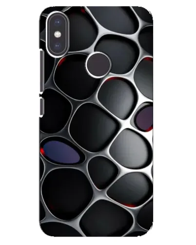Чехол для Xiaomi Mi A2 с картинкой «Объемная темная решетка»