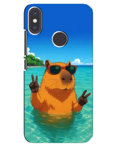 Чохол для Xiaomi Mi A2 з картинкою «Морська капібара»
