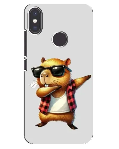 Чохол для Xiaomi Mi A2 з картинкою «Капібара репер даб»