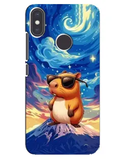 Чохол для Xiaomi Mi A2 з картинкою «Капібара Ван Гога»
