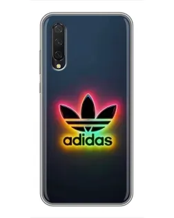 Чехол для Xiaomi Mi A3 с картинкой «Неоновый Adidas»